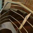 Escalera de acero y barandilla de acero inoxidable